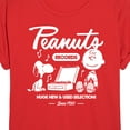 thumbnail image 3 of Peanuts - Charlie Brown Records - Juniors Ideal Flowy Muscle T-Shirt, 3 of 5
