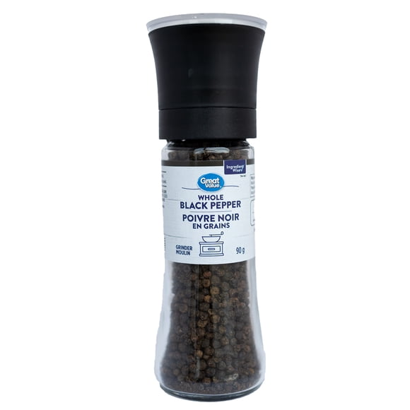 Great Value Whole Black Pepper, 90g