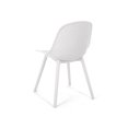 thumbnail image 6 of GDF Studio Yazmeen Outdoor Modern Dining Chairs, Set of 2, White, 6 of 9