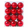 thumbnail image 2 of aoksee Christmas Tree Decorations, 24pc Christmas Balls Christmas Trees Christmas Decorations Gifts, Hanging Ball for Holiday Wedding Party Decoration, (3cm/1.17"), with 1pc Merry Letter Card, 2 of 7