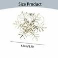 thumbnail image 3 of THLKIF 6PCS Christmas Napkin Rings Silver Snowflake with White Rhinestone Napkin Holder for Christmas Thanksgiving Holiday Party Table Decoration, Snowflake Napkin Rings Table Buckle Holder (1.7''), 3 of 9