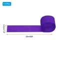 thumbnail image 2 of Uxcell 1.8 Inch Crepe Paper Streamer, 4 Roll 328ft Soft Paper Streamer Crepe Paper Sheet, Dark Purple, 2 of 6
