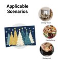 thumbnail image 5 of Jbralid Christmas Tree Pattern Linen Placemat Set of 8 for Home Kitchen Table Decor 12x18 inch, 5 of 5