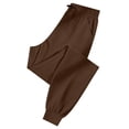 thumbnail image 5 of Besolor Track Pants Women Drawstring Elastic High Waisted Lightweight Quick Dry Workout Jogger Cinch Bottom Pant with Pockets, 5 of 7