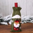 thumbnail image 3 of Bonita funda para botella de vino, adorno navideño de Papá Noel para el hogar, decoración de mesa navideña, regalo de Feliz Año Nuevo 2024, 3 of 5
