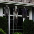 thumbnail image 3 of Hanging Ghost Halloween Decoration Scary Realistic Poseable Skeleton Decor Spooky Atmosphere Layout Prop for Haunted House, 3 of 7