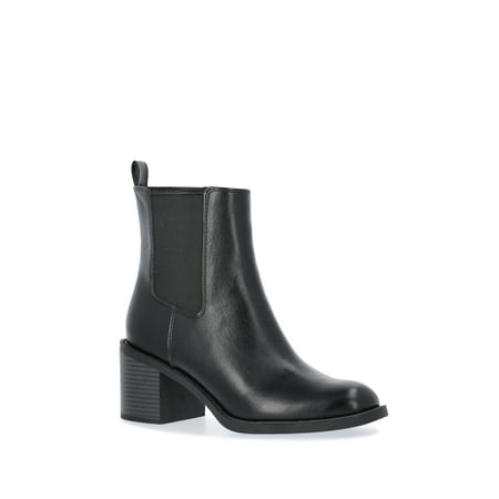 Time and True Women's Faux Leather Chelsea Boots