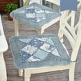 thumbnail image 2 of LHWEN Soft Comfortable Non-Slip Chair Seat Cushion Thin Plush Seat Pad with Ties for Home Dining Kitchen Patio Car Lightweight Breathable Polyester Fiber All Seasons Use Multiple Colors, 2 of 2