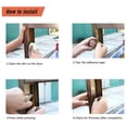 thumbnail image 3 of Tira de sellado para puertas/ventanas de 16 pies, sellos de respaldo autoadhesivos, espacio grande, fácil de cortar a medida, 3 of 5