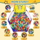 thumbnail image 3 of Tienda de campaña Grande para niños pequeños con aro de Baloncesto y Bolsa de Almacenamiento con Cierre, 4 pies / 120 cm, Bolas no Incluidas (Azul), 3 of 7