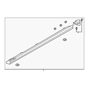 Genuine OE Mazda Rocker Molding - BCJH-51-P50D-51