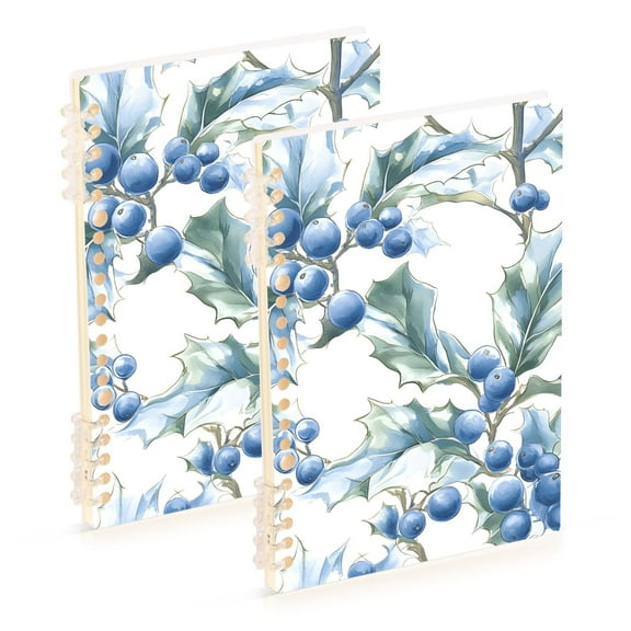 joogoo Spiral Journal Notebook Fruit Winter College Ruled Notebooks 8.3" x 5.7" 2 PCs