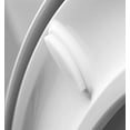 thumbnail image 3 of KOHLER Reveal Quiet-Close Elongated Closed Front Toilet Seat with Grip-Tight Bumpers in White, 3 of 4