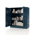 thumbnail image 4 of Palace Imports 100% Solid Wood 32" Bathroom Cabinet with Solid Doors and Adjustable Shelves, Teal, 4 of 7