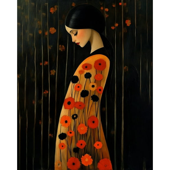 Paint by Numbers for Adults Kids Beginner Dark Night Flower Language DIY Acrylic Painting by Numbers Kits with Brushes Acrylic Pigment Home Decoration Gifts 16 x 20 inch