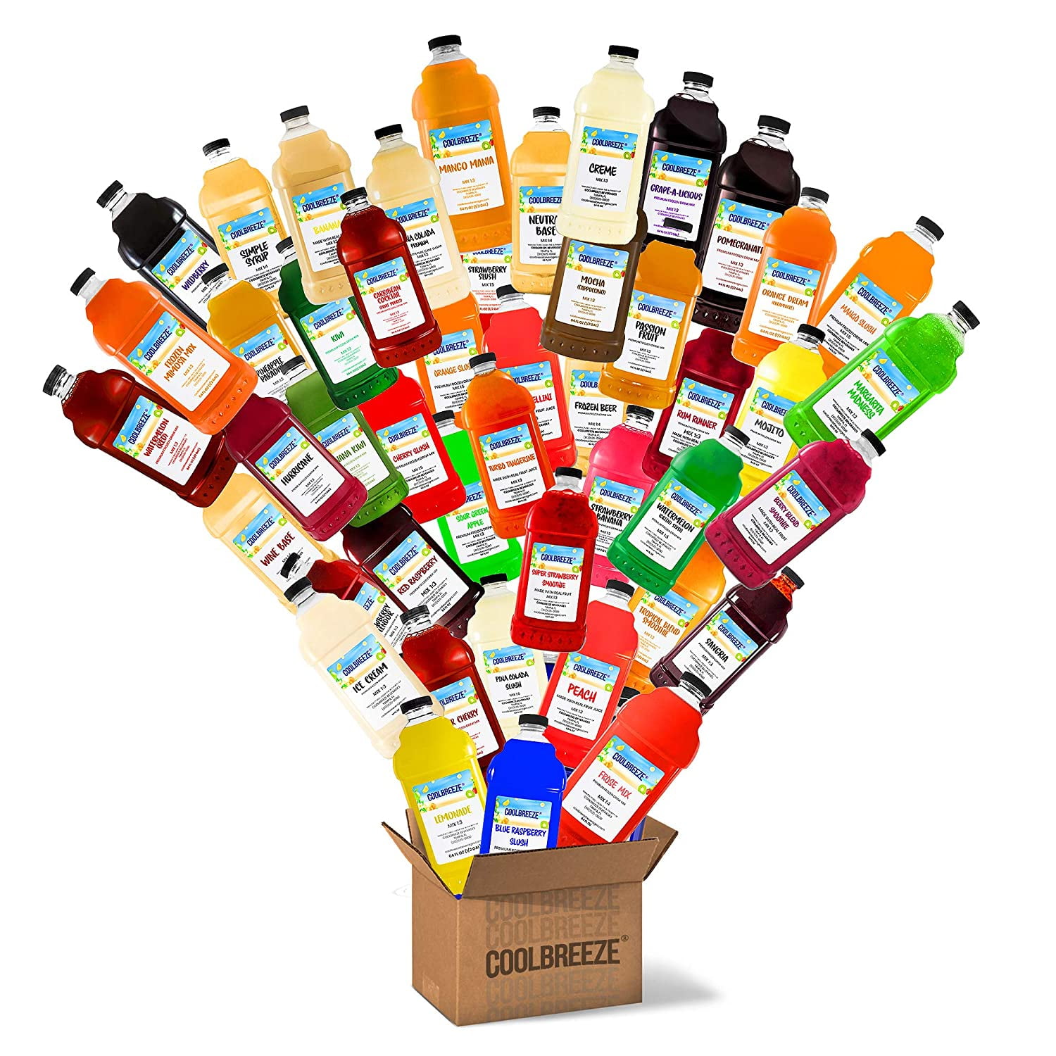 Cool Breeze Beverages [Pick Your SIX Flavors] Margarita Frozen Drink