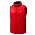 thumbnail image 4 of Heated Vest USB Electric Heated Vest Heating Jacket Winter Vests for Outdoor Motorcycle Camping Fishing Skiing Red M, 4 of 5