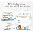 thumbnail image 3 of Inkdotpot Set Of 30Jungle Animals Baby Shower Invitations-Diaper Raffle Tickets And Baby Shower Book Request Cards Its a Boy Its a girl Invites, 3 of 8