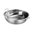 thumbnail image 2 of Shabu con divisor, para mandarín, utensilios de cocina de acero inoxidable 304, sartén dividida para cocina de inducción, uso doméstico 36 centímetros, 2 of 8