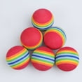thumbnail image 4 of Práctica interior Esponja Espuma Bolas de arco iris Ayudas de entrenamiento de swing de golf 50 piezas Barbie Nuevos Originales, 4 of 6