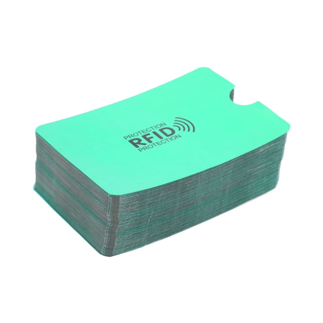 Card Blocking Sleeves,100 Pcs Card Blocking Portable Card Holder Anti Magnetic Card Protector Revolutionary Design