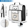 thumbnail image 2 of FORMRS Zipper Binder with Shoulder Strap 2-inch Ring 500 Sheet Capacity File Bag, Beige Chubby Cat, 2 of 5