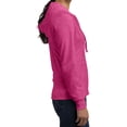 thumbnail image 3 of Mafoose Women's Juniors Jersey Full-Zip Hoodie Dark Fuchsia Heather X-Large, 3 of 4