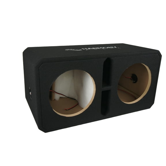 Harmony Audio HA-BV2X12E Dual 12" Empty Vented Port Sub Box Unloaded Enclosure