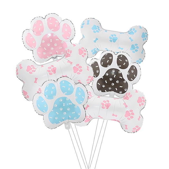 Globos con estampado de patas de hormiga para mascotas, 6 unidades, para decoración de fiestas