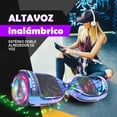 thumbnail image 5 of HOVERSTAR Bluetooth Hoverboard, LBW12A Color cromado o monopatín eléctrico de piel impresa con ruedas intermitentes LED, 5 of 5