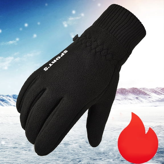 Dyfzdhu Women Handmade Gloves Winter Hand Warmers Stylish Gloves Women Gloves Warm Knitted Embroidered Warm Knit Gloves Black