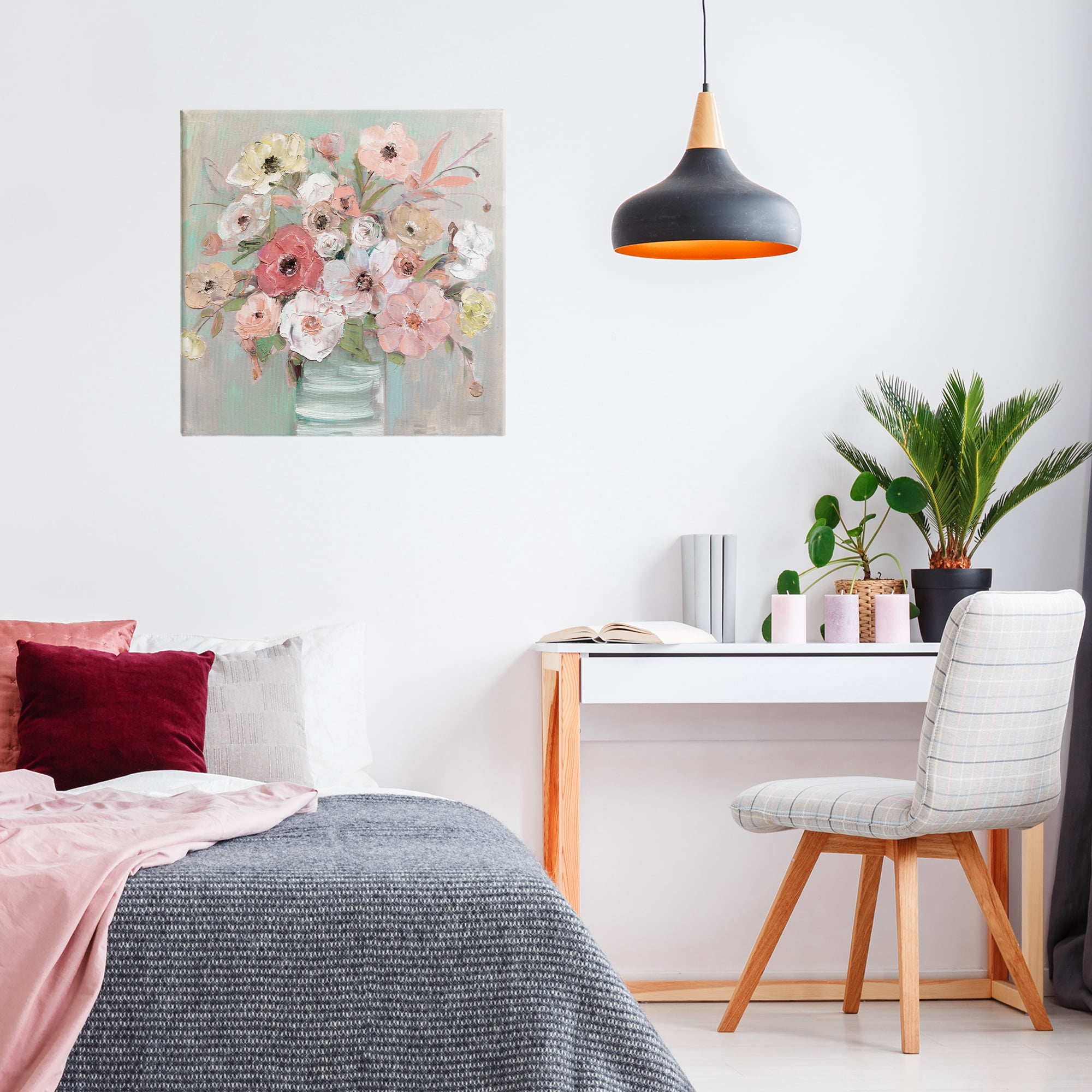 Stupell Industries Pastel Garden Peony Bouquet Canvas Wall Art, design by Sally Swatland