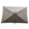 thumbnail image 4 of Demi Bonn 6 x 9ft Patio Umbrella Outdoor Waterproof Umbrella with Crank and Push Button Tilt without flap for Garden Backyard Pool Market, Brown, 4 of 7