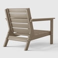 thumbnail image 4 of WestinTrends Avalon Outdoor Patio HDPE Deep Seating Armchair (Set of 2), Weathered Wood, 4 of 6