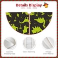 thumbnail image 3 of Sikiie Cute Cartoon Dinosaurs Nativity Christmas Tree Skirt, Jesus Christian Winter Holiday Tree Mat Decoration(30-48IN)36", 3 of 6