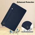 thumbnail image 4 of Protective Case for Amazon Kindle Fire HD 8 Tablet & HD 8 Plus Case (2024/2022/2020 Release) 12th/10th Gen, PU Leather Slim Lightweight Stand Hand Strap Shockproof Cover for Kindle Fire HD 8,Blue, 4 of 7