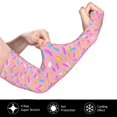thumbnail image 3 of Daiia Pink Donut UV Sun Protection Arm Sleeves - Cooling Compression Arm Sleeve - Sports & UV Arm Sleeves for Men & Women, 3 of 8