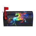 thumbnail image 2 of PHELIKA Galaxy Rainbow Unicorn 03 Magnetic Mailbox Covers Post Letter Box Cover Standard Size 21"H x 18"W, 2 of 8