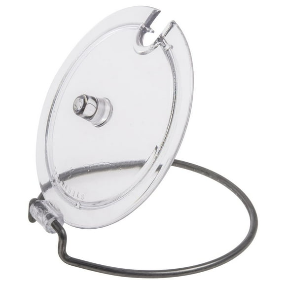 Clear Hinged Lid w/ Slot for 4" Round Container