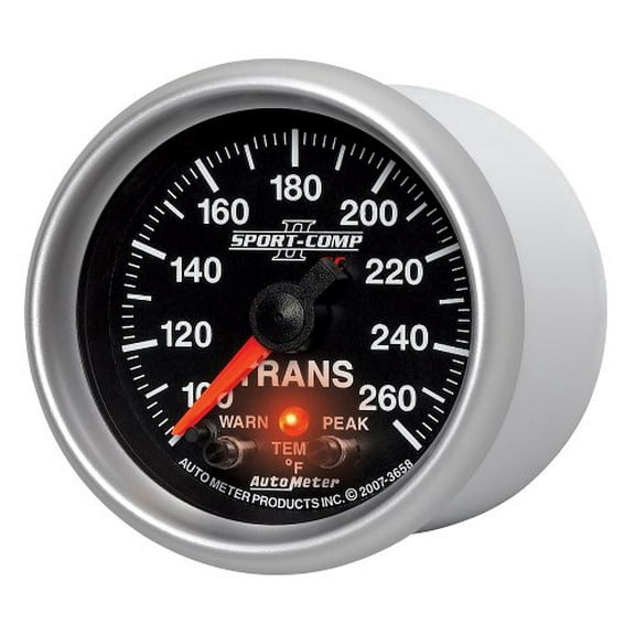 Autometer 3658 Sport Comp Ii Electric Transmission Temperature Gauge