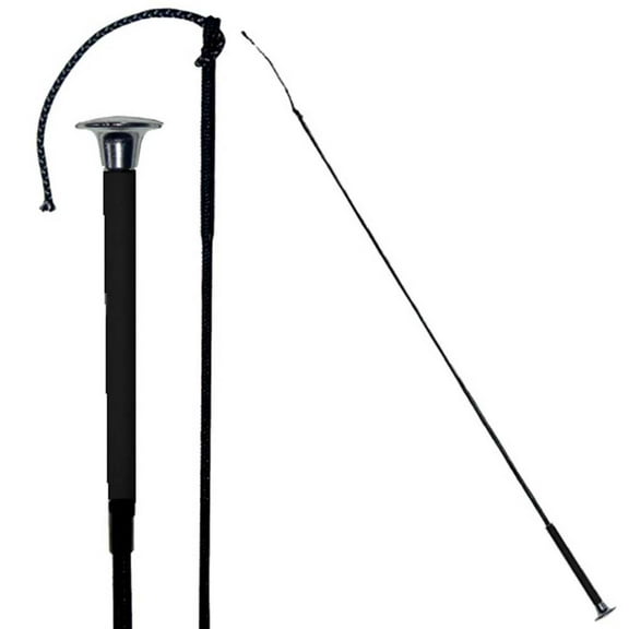 Capped Handle Dressage Whip 39" BLACK
