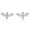 Silver, variant on Silver Gold Plated Cute Bat Style Wedding Cocktail Party Biker Holiday Stud Earrings
