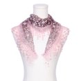 thumbnail image 2 of INSPIRE CHIC Sparkling Rhinestone Lace Mantilla Veil Elegant Triangle Head Scarf for Church & Wedding 51.2"x15.7" Light Apricot Pink Coffee, 2 of 5