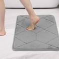 thumbnail image 2 of Unique Bargains Memory Foam Quick Dry Washable Non Slip Rugs Gray 16" x 24", 2 of 6