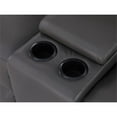 thumbnail image 5 of Alexent Recliner Leather Sofa with Cup Holders & Storage Loveseat Recliner Gray, 5 of 9