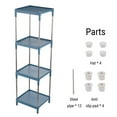 thumbnail image 4 of Kitchen Organizers and Storage On Clearance Storage Cart For Laundry Room Organization, 4 Tier Shelving Unit Utility Cart Storage Rack For Kitchen Bathroom Laundry Narrow Places, 4 of 8