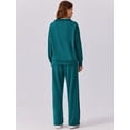 thumbnail image 3 of Conjuntos de dos piezas PINSPARK para mujer, trajes de viaje, color verde jade, 3 of 6