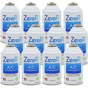 ZeroR AC Refrigerant | R134a Replacement | 12 Cans for AC Recharging
