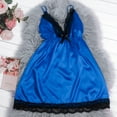 thumbnail image 2 of Ladies Pajamas Women Pajamas Sets Clearance Women V-Neck Satin Stain Pajamas Bowknot Tops, 2 of 4