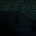thumbnail image 5 of 100PCS Moon Stars Color Glow In The Dark Luminous Fluorescent Stickers Decal, 5 of 8